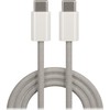 Maxlife MXUC-06 kabelis USB-C - USB-C 1,0 m 20W pilkas nylon
