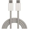 Maxlife MXUC-06 kabelis USB-C - USB-C 1,0 m 20W pilkas nylon
