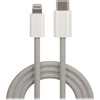 TelForceone Maxlife MXUC-06 kabelis USB-C - Lightning 1,0 m 20W pilkas nailonas