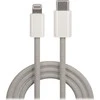 TelForceone Maxlife MXUC-06 kabelis USB-C - Lightning 1,0 m 20W pilkas nailonas