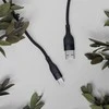 Maxlife MXUC-07 kabelis USB - USB-C 1,0 m 3A juodos spalvos nylon