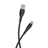 Maxlife MXUC-08 laidas USB-C – USB-C 1,0 m 100W juodas nailoninis