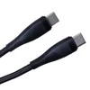 Maxlife MXUC-08 laidas USB-C – USB-C 1,0 m 60W juodas nailoninis