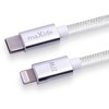 Telforceone Maxlife MXUC-12 cable USB-C - Lightning 2,0 m 27W baltas