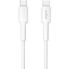 Maxlife MXUC-13 USB-C – USB-C laidas, 1,0 m, 60 W, baltas