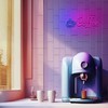 Pakabinamas šviestuvas TelForceone Neon PLEXI LED COFFEE rožinė mėlyna NNE11 Neolia