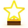 Neon Wood Stand LED Žvaigždė šiltai balta FLNW04 Forever Light