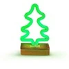 Neon Wood Stand LED Kalėdų Eglutė žalia FLNW03 Forever Light