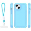 Dėklas Telforceone Safepop case with strap for iPhone 13 6,1" mėlynas