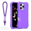 Dėklas Telforceone Safepop case with strap for iPhone 16 Pro Max 6,9" violetinė
