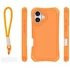 Dėklas Telforceone Safepop case with strap for iPhone 16 6,1" oranžinis