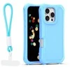 Dėklas Telforceone Safepop case with strap for iPhone 16 Pro Max 6,9" mėlynas