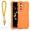Dėklas Telforceone Safepop case with strap for Samsung Galaxy A16 4G / A16 5G oranžinis