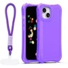 Telforceone „Safepop“ dėklas su dirželiu, skirtas „iPhone 15 6,1“; violetinis