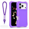 Dėklas Telforceone Safepop case with strap for iPhone 17 Pro Max 6,9" violetinė