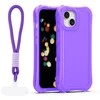 Dėklas Telforceone Safepop case with strap for iPhone 13 6,1" violetinė