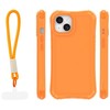 Dėklas Telforceone Safepop case with strap for iPhone 13 6,1" oranžinis
