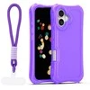 Dėklas Telforceone Safepop case with strap for iPhone 17 6,3" violetinė