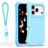 Dėklas Telforceone Safepop case with strap for iPhone 17 Pro 6,3" mėlynas