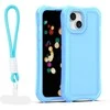 Dėklas Telforceone Safepop case with strap for iPhone 14 6,1" mėlynas