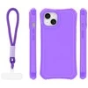 Dėklas Telforceone Safepop case with strap for iPhone 13 6,1" violetinė
