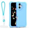 Dėklas Telforceone Safepop case with strap for iPhone 17 6,3" mėlynas