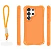 Dėklas Telforceone Safepop case with strap for Samsung Galaxy S26 Ultra oranžinis