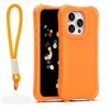 Dėklas Telforceone Safepop case with strap for iPhone 15 Pro 6,1" oranžinis