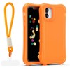 Dėklas Telforceone Safepop case with strap for iPhone 11 oranžinis
