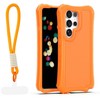 Dėklas Telforceone Safepop case with strap for Samsung Galaxy S26 Ultra oranžinis