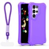Dėklas Telforceone Safepop case with strap for Samsung Galaxy S26 Ultra violetinė