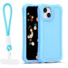 Dėklas Telforceone Safepop case with strap for iPhone 13 6,1" mėlynas