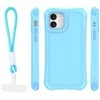 Telforceone „Safepop“ dėklas su dirželiu, skirtas „iPhone 12 / 12 Pro 6,1“; mėlynas