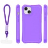 Dėklas Telforceone Safepop case with strap for iPhone 14 6,1" violetinė