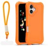 Dėklas Telforceone Safepop case with strap for iPhone 16 6,1" oranžinis