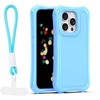 Dėklas Telforceone Safepop case with strap for iPhone 15 Pro 6,1" mėlynas