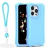 Telforceone „Safepop“ dėklas su dirželiu, skirtas „iPhone 15 Pro 6,1“; mėlynas