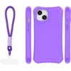 Dėklas Telforceone Safepop case with strap for iPhone 15 6,1" violetinė