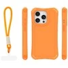 Dėklas Telforceone Safepop case with strap for iPhone 15 Pro 6,1" oranžinis