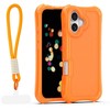 Dėklas Telforceone Safepop case with strap for iPhone 17 6,3" oranžinis