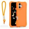 Telforceone „Safepop“ dėklas su dirželiu, skirtas „iPhone 17 6,3“; oranžinis
