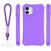Dėklas Telforceone Safepop case with strap for iPhone 12 / 12 Pro 6,1" violetinė