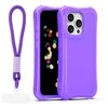 Dėklas Telforceone Safepop case with strap for iPhone 15 Pro 6,1" violetinė