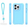 Dėklas Telforceone Safepop case with strap for iPhone 15 Pro 6,1" mėlynas
