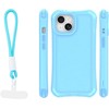 Dėklas Telforceone Safepop case with strap for iPhone 15 6,1" mėlynas