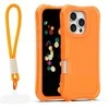 Dėklas Telforceone Safepop case with strap for iPhone 16 Pro Max 6,9" oranžinis