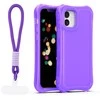 Dėklas Telforceone Safepop case with strap for iPhone 12 / 12 Pro 6,1" violetinė
