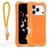 Dėklas Telforceone Safepop case with strap for iPhone 17 Pro 6,3" oranžinis