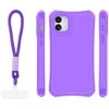 Telforceone „Safepop“ dėklas su dirželiu, skirtas „iPhone 11“, violetinis