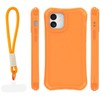 Dėklas Telforceone Safepop case with strap for iPhone 12 / 12 Pro 6,1" oranžinis